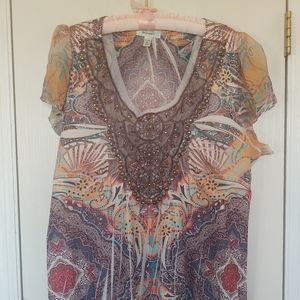 Women's Flutter Sleeve Blouse